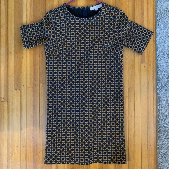 Loft Shift Dress with Retro Pattern - Picture 1 of 3